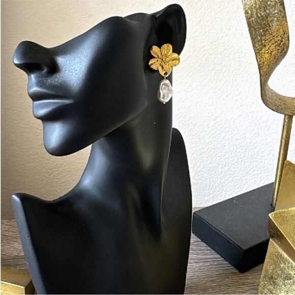 Statement drop earrings N478 - Picture 5 of 5